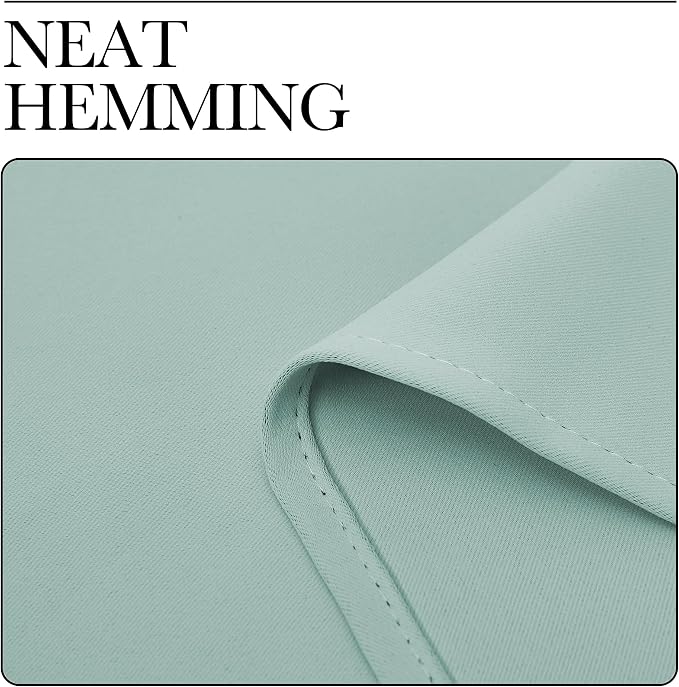 NICETOWN Kitchen Curtains, Aqua Blue, Short Blackout Curtains & Drapes - Image 6