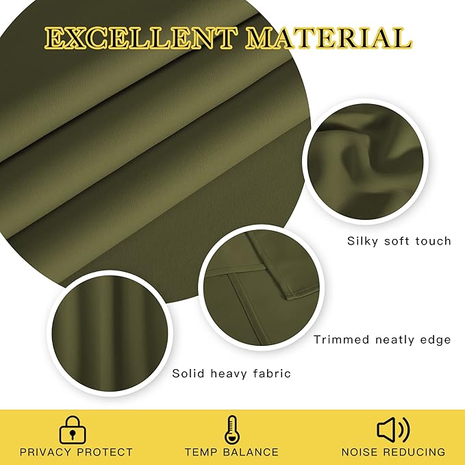 NICETOWN Blackout Room Divider Curtains - Image 3