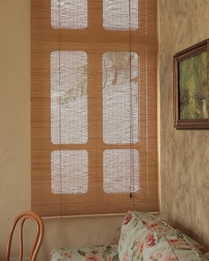 48" Wx72 H Bamboo Blinds Roller Shades - Image 3