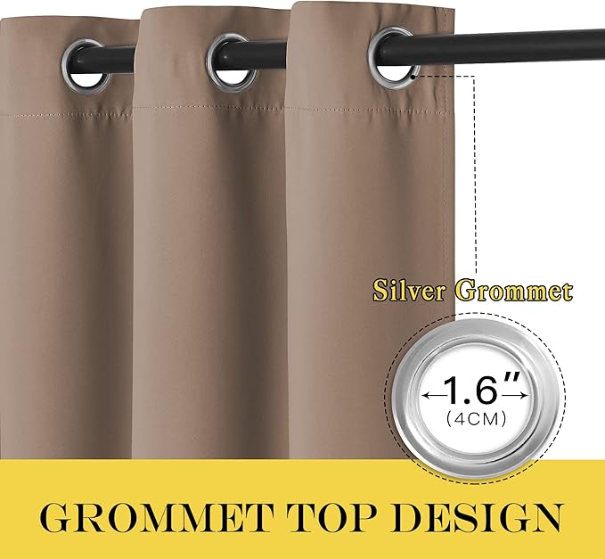 NICETOWN Blackout Curtains 63 inches Long - Image 6