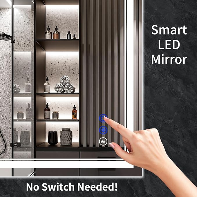 36"x30" LED Bathroom Mirror - Image 3