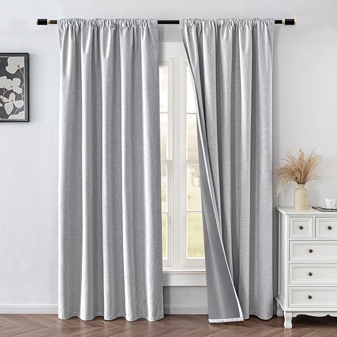 IGEMAEVE 100% Blackout Curtains 72 Inch Length - Image 2