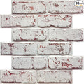 3D Whitewash Brick Wall Panel Peel and Stick by COMSTICKCDECOR