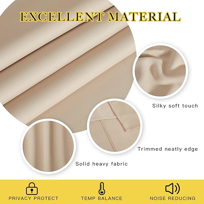 NICETOWN Blackout 102 inch Curtain - Image 4