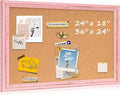 Cork Bulletin Board, Decorative Hanging Pin Board Tack Board by QUEENLINK