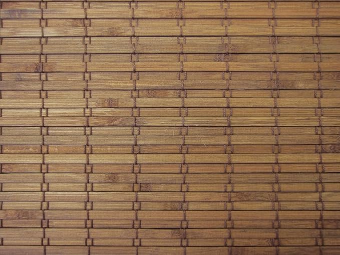 Windowsandgarden Cordless Woven Wood Roman Shades, 64W x 36H, Eastfield Teak - Image 6
