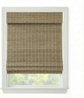 Cordless Woven Wood Roman Shades, 50W x 72H, Eastfield Ash, Sizes 20-72 Wide by FirstRateBlinds