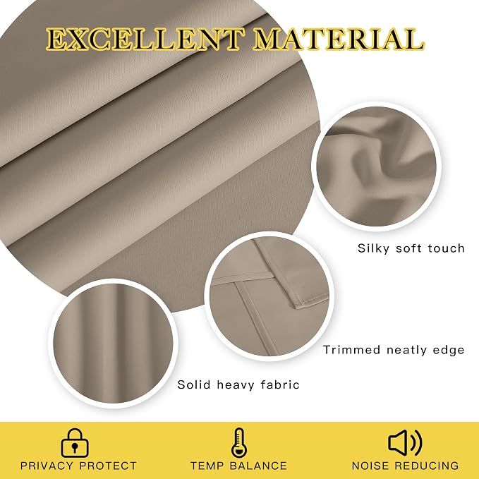 NICETOWN Patio Blackout Curtain Panels - Image 2