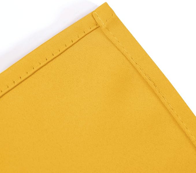 LEMOMO Yellow Blackout Curtains 66 x 63 Inch Length/Set of 2 Curtain - Image 8