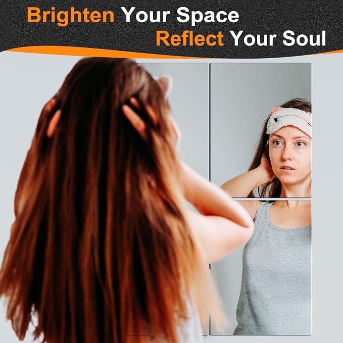 Delma Wall Mirror Full Length, Mirror Tiles, Full Body Mirrors - Image 2