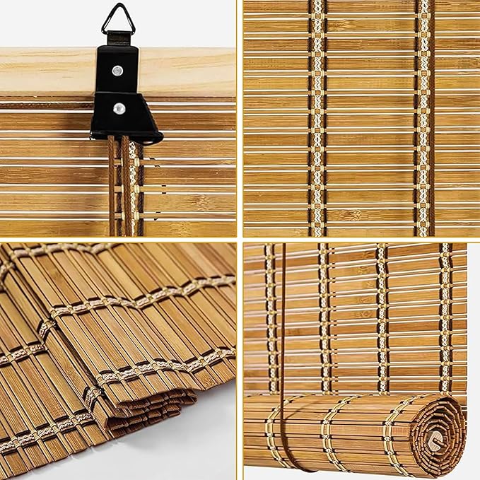 30x48 Inch Bamboo Blinds for Interior Windows, Light-Filtering & Privacy - Image 6