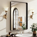 36x24 Inch Black Bathroom Mirror by EASLY