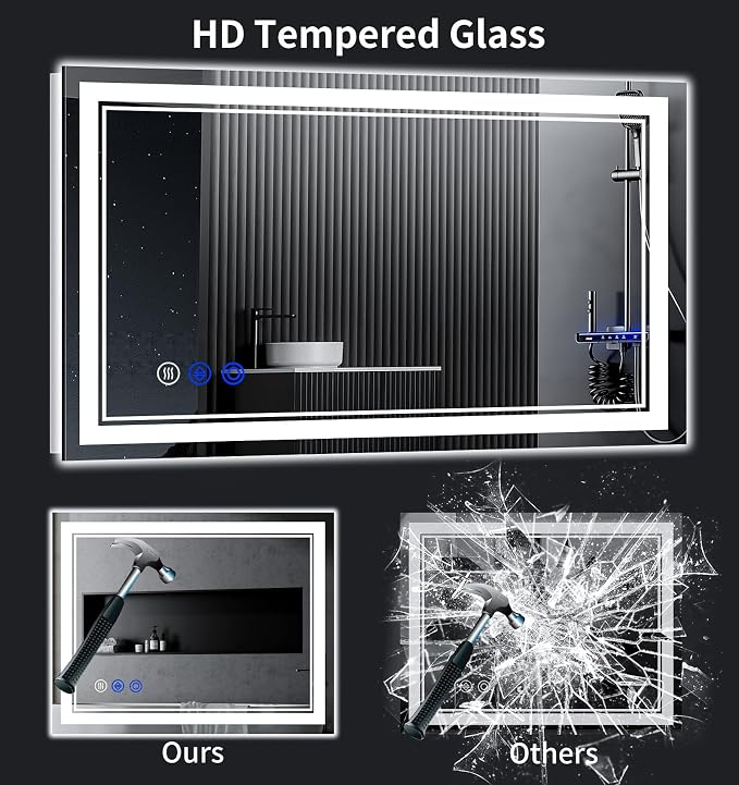 48"x30" LED Bathroom Mirror - Image 7