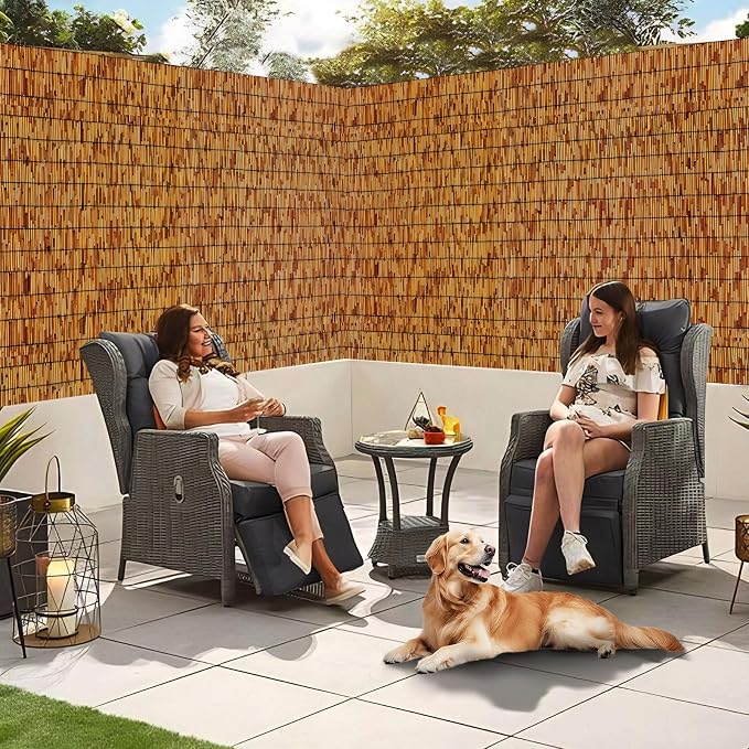 Bamboo Fencing–Handwoven, Bamboo wall Panel Outdoor Privacy Reed Screening - Image 7