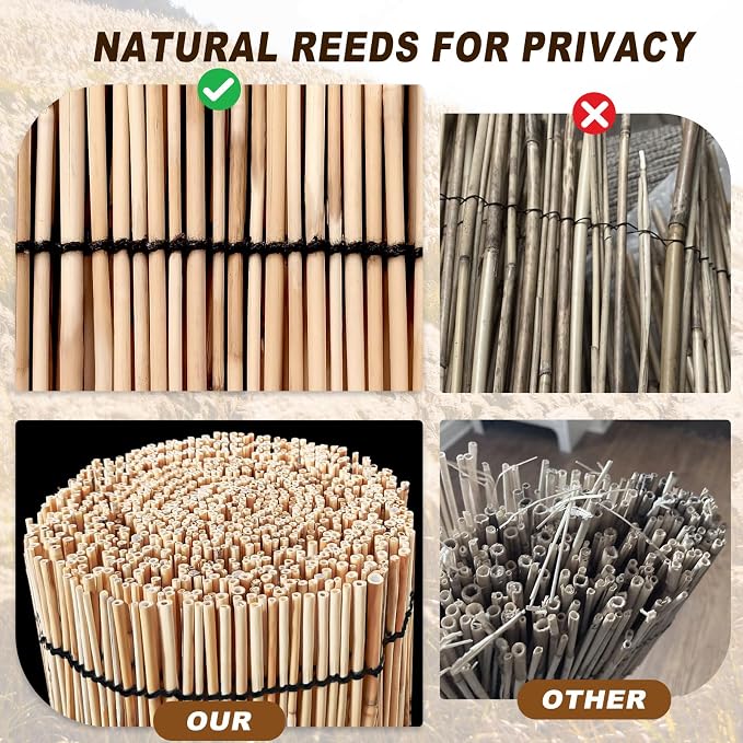 Reed Fencing Rolls, Bamboo Screens Outdoor - Image 5
