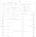 BetterNote Meal Plan Refill Pages for Discbound Planners, Fits Levenger Circa, TUL, Happy Planner, Staples ARC, Menu, Grocery List (6 months, 9-Disc, 7"x9.25")