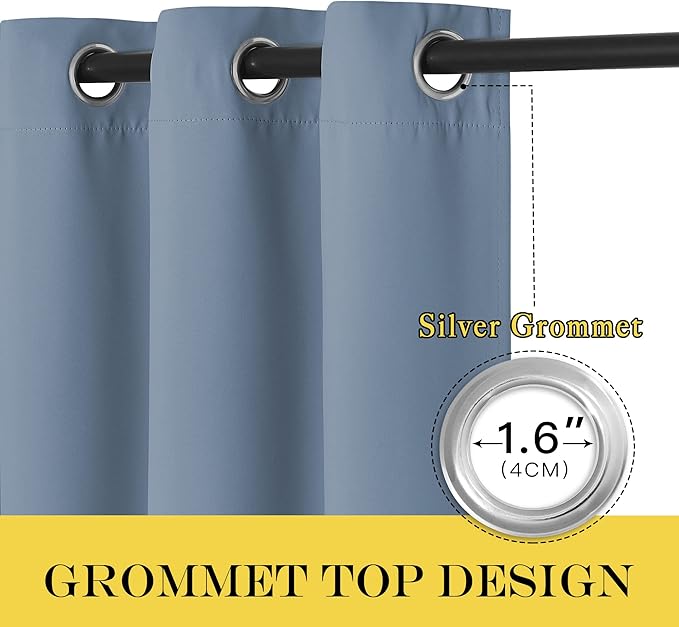 NICETOWN Blackout Curtains for Windows 84 inch Long - Image 4