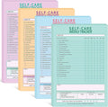 Cholemy 4 Pcs 240 Sheet Daily Checklist Weekly Tracker Pad 6 x 9 Inch Undated Notepad Productivity Schedule for Organizing Goals Mental Health Wellness Meal Prep Planner, 4 Colors (Self Care)