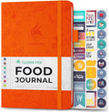 Clever Fox Food Journal - Daily Food Diary, Meal Planner to Track Calories & Nutrients, Weight Tracker Notebook, A5 (Orange)
