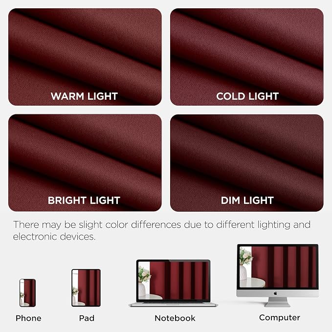 Joydeco Blackout Door Curtain for Doorway Privacy 108 Inches Long, Grommet - Image 8