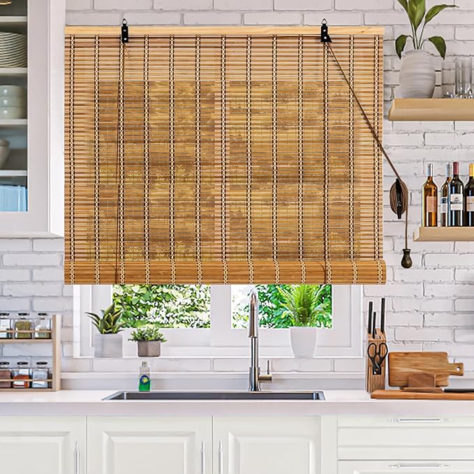 45x48 Inch Bamboo Blinds for Interior Windows, Light-Filtering & Privacy - Image 3