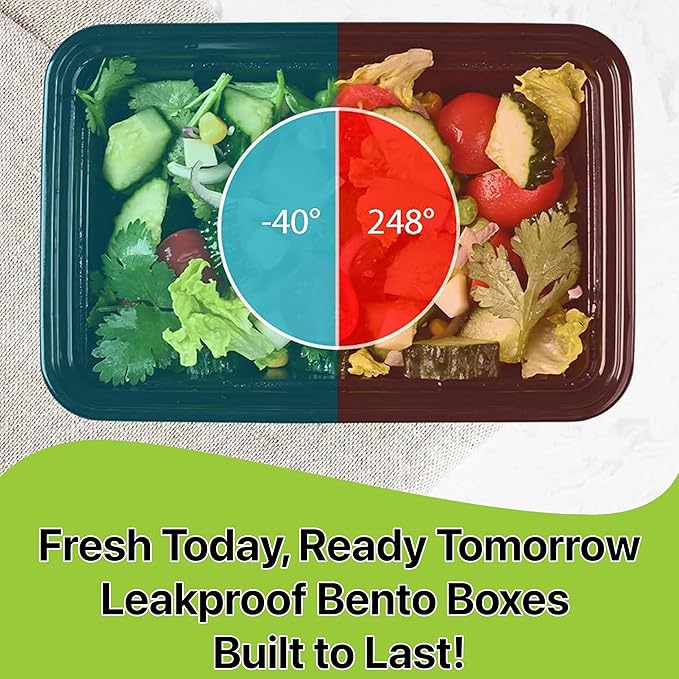 Meal Prep Containers [150 Set] 32 oz with Lids, 1 compartment, Stackable, Reusable, Leakproof, Food Safe, Microwave, Freezer & Dishwasher Safe for Food Prep Storage Bento Box (150 Set, 32 oz)