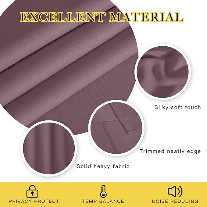 NICETOWN Blackout Window Curtain 90 inch Length - Image 2