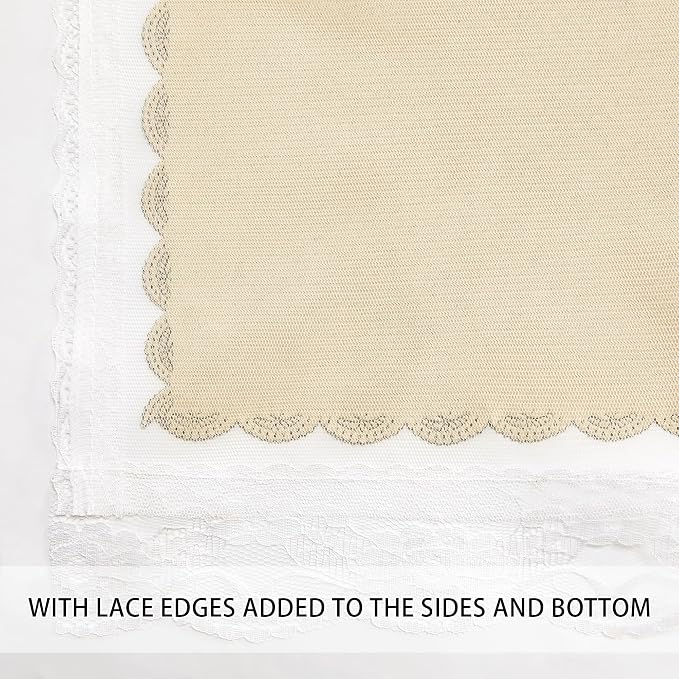 XiDi Curtains for Bedroom Decor Beige52/96/1 - Image 4