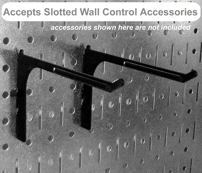Wall Control Pegboard 16in x 32in Horizontal Galvanized Metal Pegboard Tool - Image 4