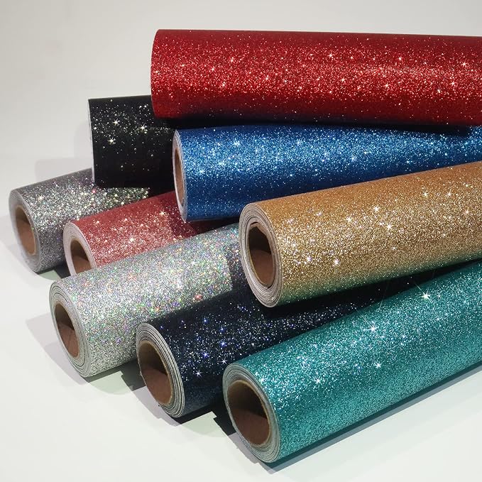 CRE8TIVE Champagne Gold Glitter Wallpaper Border Peel and Stick Wall Border - Image 7