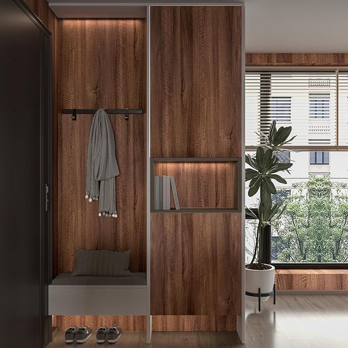 Walnut Wood Contact Papaer for Countertops Waterproof 24x197 inch Wood Peel and - Image 4