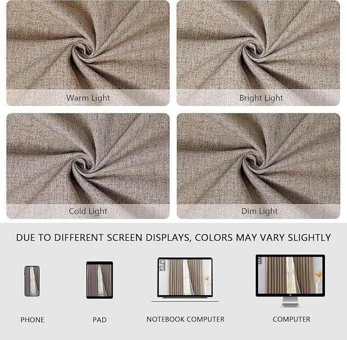 IGEMAEVE 100% Blackout Curtains 96 Inches Long - Image 9