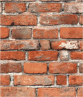 Faux Brick Peel and Stick Wallpaper 17.7" x 393" Contact Paper by TilTil