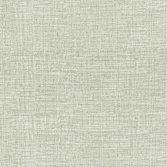 Amiya Grasscloth Wallpaper 17.3"x120" Sage Green Peel and Stick Faux Fabric by AMIYApeelandstickwallpaper