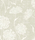 Safiyya Peel and Stick Wallpaper Faux Grasscloth Floral Contact Paper Beige by SAFIYYA