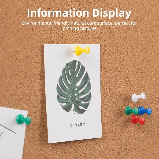 Extra Large Cork Bulletin Board 72" X 48", Wall Mounted Notice Pin Board - Image 5
