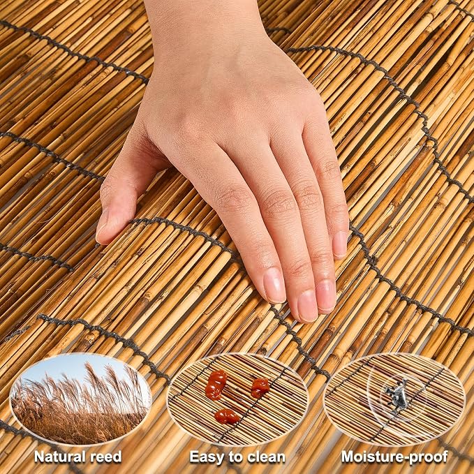 Bamboo Fencing–Handwoven, Bamboo Wall Panel Outdoor Privacy Reed Screening - Image 3