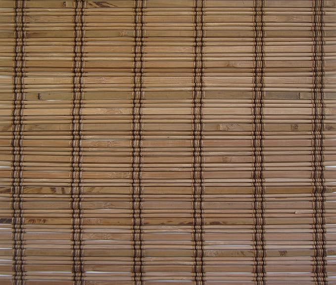 Cordless Woven Wood Roman Shades, 70W x 48H, Ashbury Camel, Sizes 20-72 Wide - Image 4