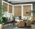 Cordless Woven Wood Roman Shades, 55W x 72H, Bamboo Mesh Natural, Sizes 20-72 by FirstRateBlinds