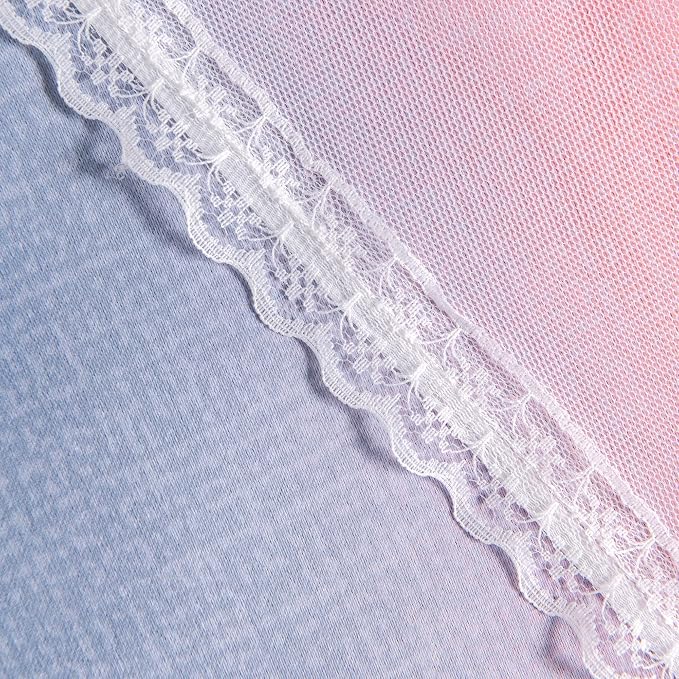 XiDi Curtains for Bedroom Decor, Rainbow GreyPinkPu-52-54 - Image 7