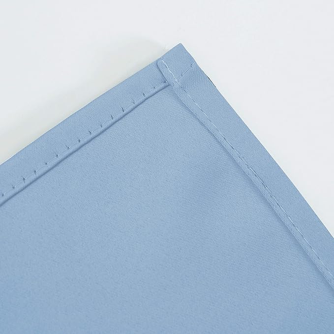 LEMOMO Sky Blue Thermal Blackout Curtains/52 x 84 Inch/Set of 2 Panels Room - Image 8