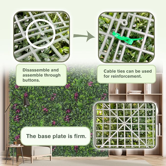 Greenery Grass Wall Boxwood Plant Roll: 80"x120" - Image 4