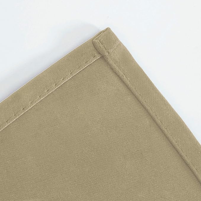 LEMOMO Beige Blackout Curtains/52 x 108 Inch/Set of 2 Panels Room Darkening - Image 8