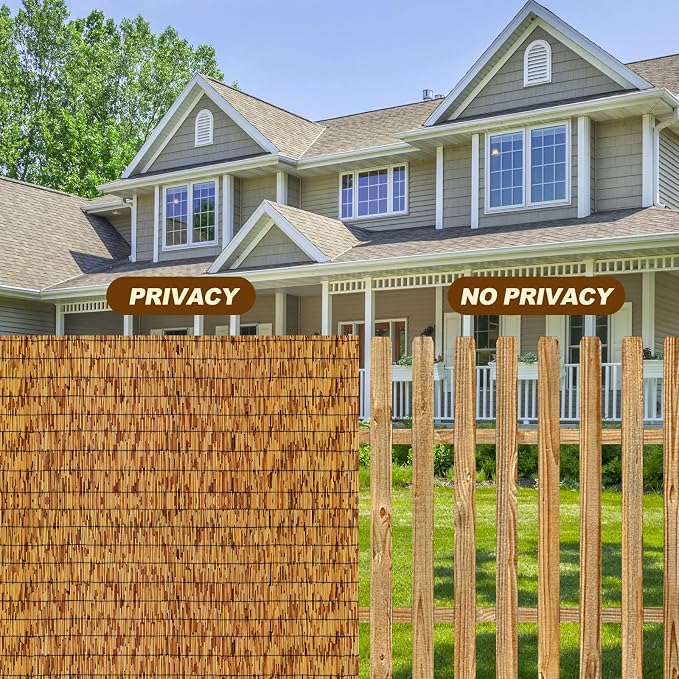 Bamboo Fence, Reed Fencing 4Feet High Bamboo Privacy Screen Outdoor - Image 4