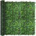 Artificial Green Boxwood Grass Wall Roll: 80"x120" UV Protected Ivy Privacy by DOPGIB